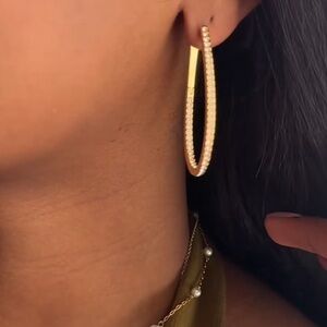 Touchstone Crystal Gold Earrings